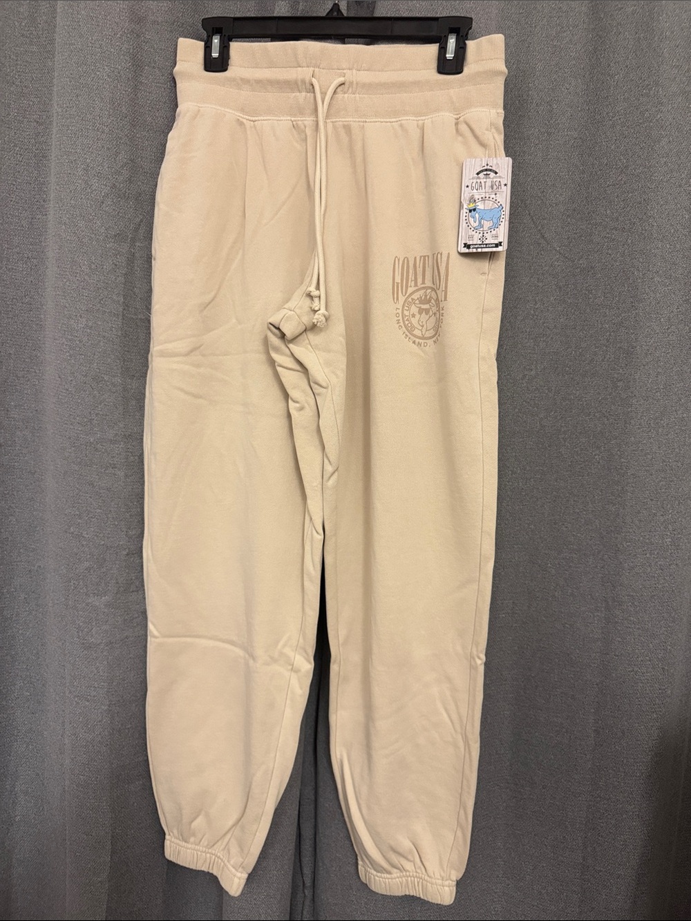 GOAT USA Men’s Cream Jogger Sweatpants